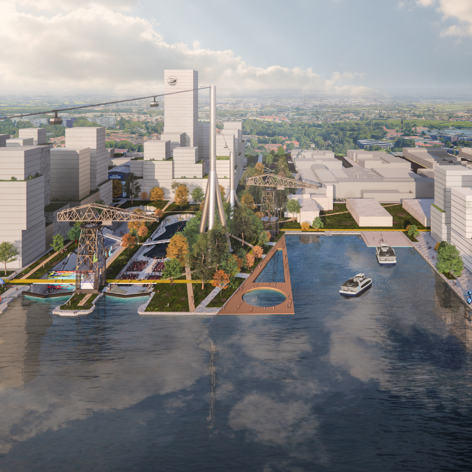 Op deze slide wordt getoond Gebiedsontwikkeling Shipdock1.