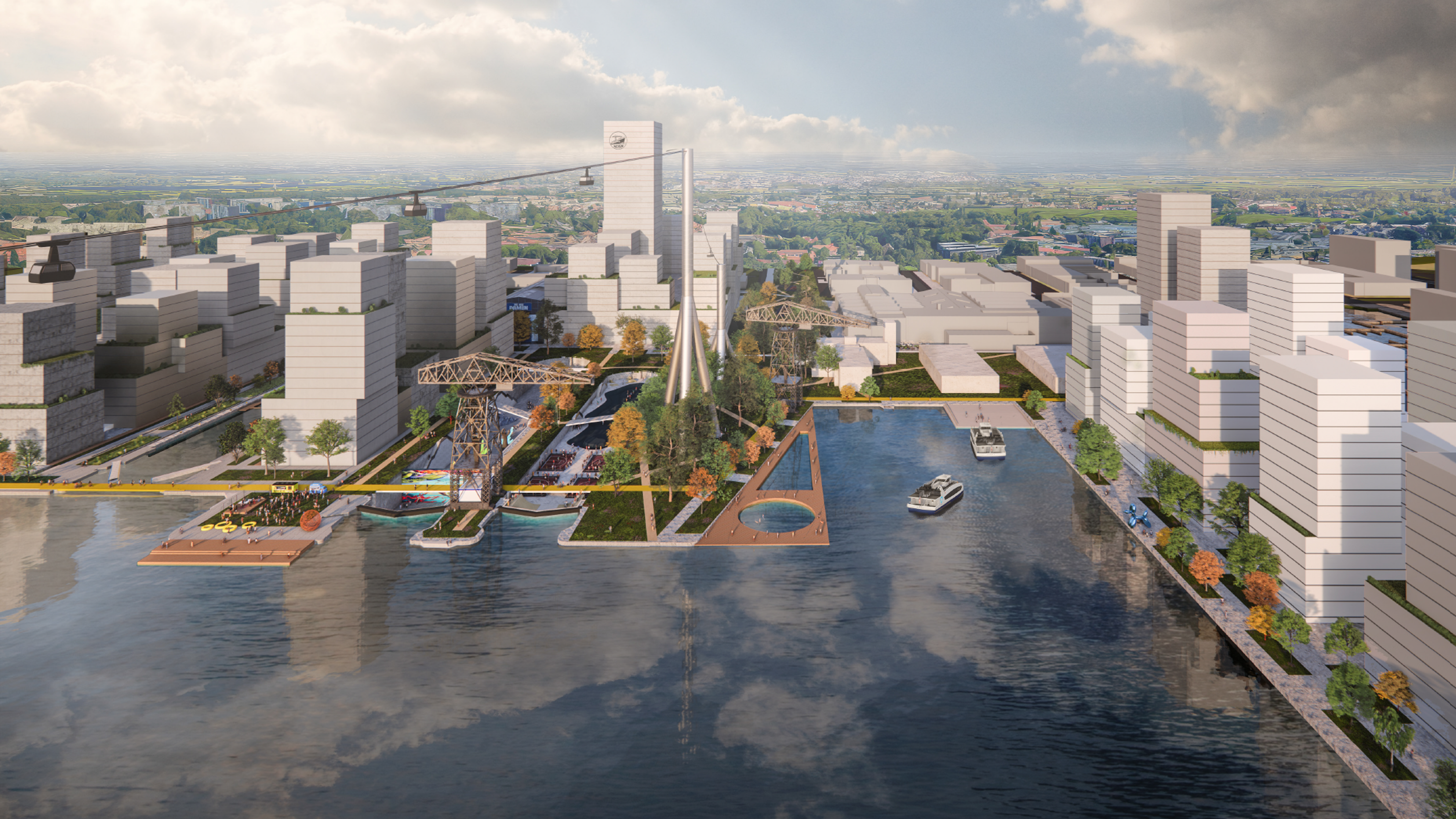 Op deze slide wordt getoond Gebiedsontwikkeling Shipdock1.